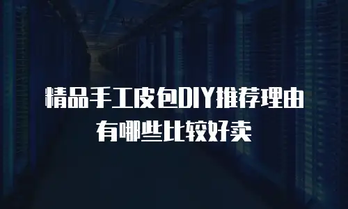 精品手工皮包DIY推荐理由有哪些比较好卖