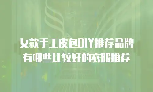 女款手工皮包DIY推荐品牌有哪些比较好的衣服推荐