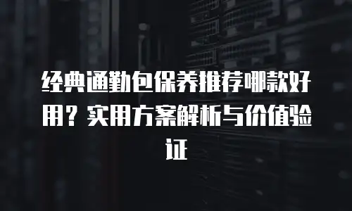 经典通勤包保养推荐哪款好用？实用方案解析与价值验证