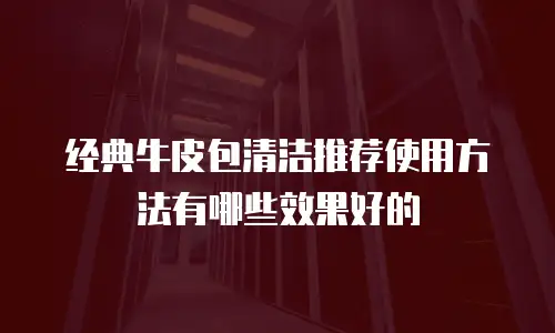 经典牛皮包清洁推荐使用方法有哪些效果好的