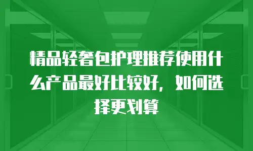 精品轻奢包护理推荐使用什么产品最好比较好，如何选择更划算