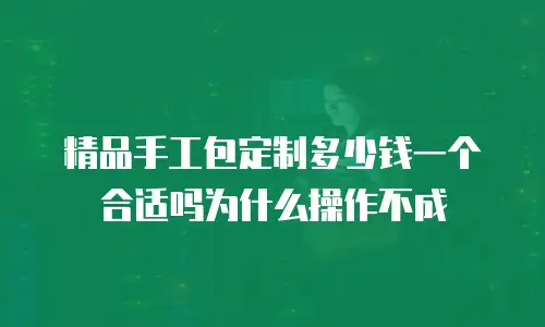 精品手工包定制多少钱一个合适吗为什么操作不成