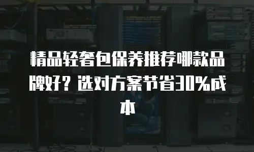 精品轻奢包保养推荐哪款品牌好？选对方案节省30%成本