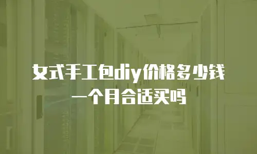 女式手工包diy价格多少钱一个月合适买吗