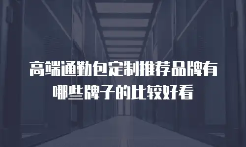 高端通勤包定制推荐品牌有哪些牌子的比较好看