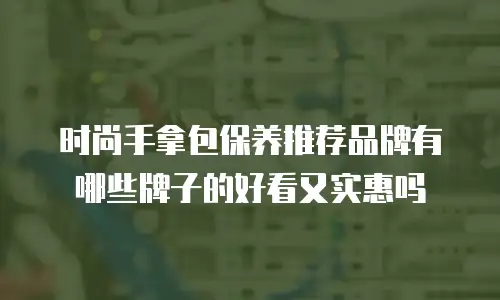 时尚手拿包保养推荐品牌有哪些牌子的好看又实惠吗