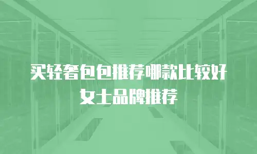 买轻奢包包推荐哪款比较好女士品牌推荐