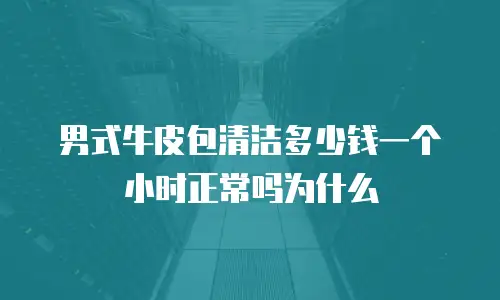 男式牛皮包清洁多少钱一个小时正常吗为什么