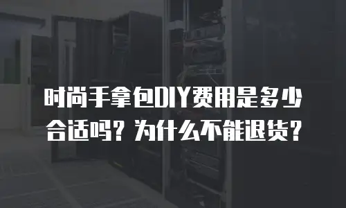 时尚手拿包DIY费用是多少合适吗？为什么不能退货？