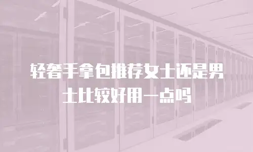 轻奢手拿包推荐女士还是男士比较好用一点吗