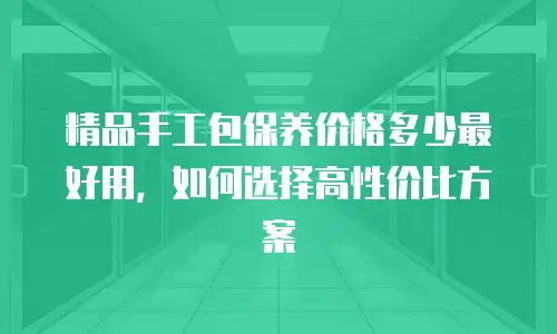 精品手工包保养价格多少最好用，如何选择高性价比方案