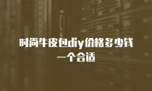 时尚牛皮包diy价格多少钱一个合适