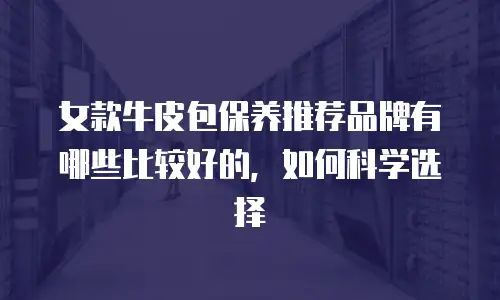 女款牛皮包保养推荐品牌有哪些比较好的，如何科学选择