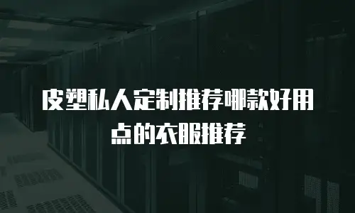 皮塑私人定制推荐哪款好用点的衣服推荐