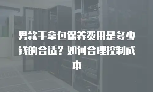 男款手拿包保养费用是多少钱的合适？如何合理控制成本