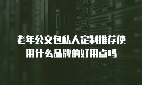 老年公文包私人定制推荐使用什么品牌的好用点吗