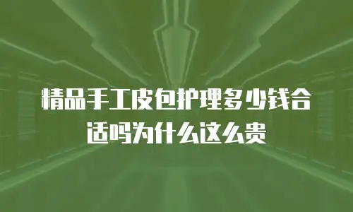 精品手工皮包护理多少钱合适吗为什么这么贵