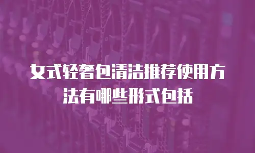女式轻奢包清洁推荐使用方法有哪些形式包括