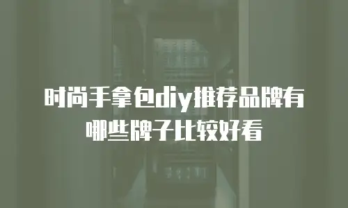 时尚手拿包diy推荐品牌有哪些牌子比较好看
