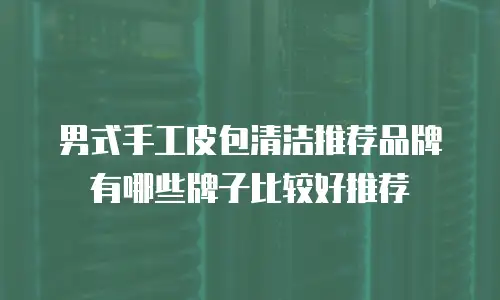 男式手工皮包清洁推荐品牌有哪些牌子比较好推荐