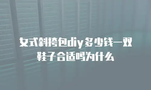 女式斜挎包diy多少钱一双鞋子合适吗为什么