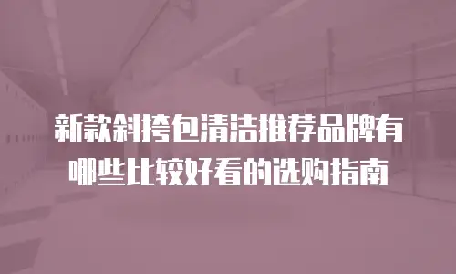 新款斜挎包清洁推荐品牌有哪些比较好看的选购指南