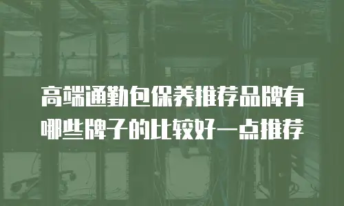 高端通勤包保养推荐品牌有哪些牌子的比较好一点推荐