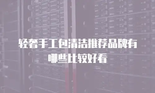 轻奢手工包清洁推荐品牌有哪些比较好看