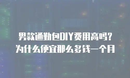 男款通勤包DIY费用高吗？为什么便宜那么多钱一个月