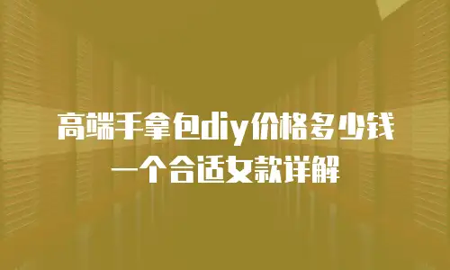 高端手拿包diy价格多少钱一个合适女款详解