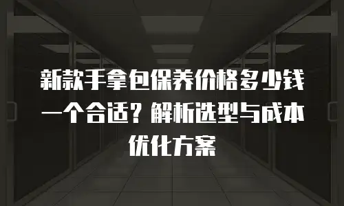 新款手拿包保养价格多少钱一个合适？解析选型与成本优化方案
