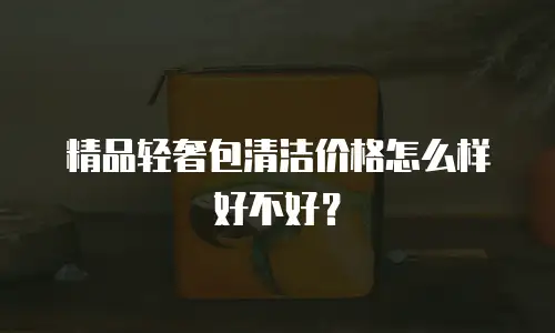 精品轻奢包清洁价格怎么样好不好？