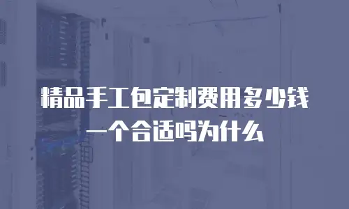 精品手工包定制费用多少钱一个合适吗为什么