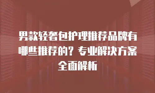 男款轻奢包护理推荐品牌有哪些推荐的？专业解决方案全面解析