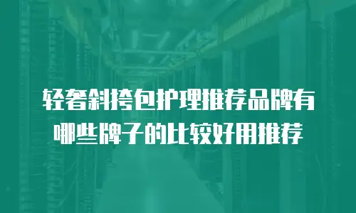 轻奢斜挎包护理推荐品牌有哪些牌子的比较好用推荐