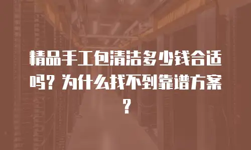 精品手工包清洁多少钱合适吗？为什么找不到靠谱方案？