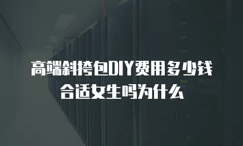 高端斜挎包DIY费用多少钱合适女生吗为什么