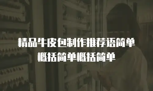 精品牛皮包制作推荐语简单概括简单概括简单