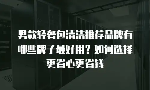 男款轻奢包清洁推荐品牌有哪些牌子最好用？如何选择更省心更省钱