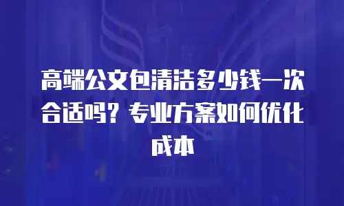 高端公文包清洁多少钱一次合适吗？专业方案如何优化成本
