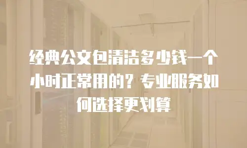 经典公文包清洁多少钱一个小时正常用的？专业服务如何选择更划算