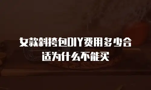 女款斜挎包DIY费用多少合适为什么不能买