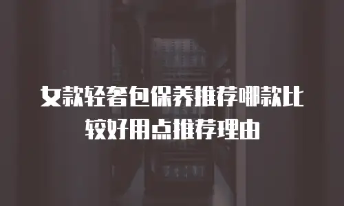 女款轻奢包保养推荐哪款比较好用点推荐理由