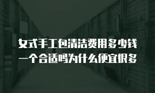 女式手工包清洁费用多少钱一个合适吗为什么便宜很多