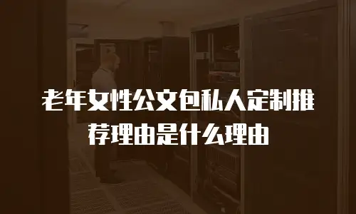 老年女性公文包私人定制推荐理由是什么理由