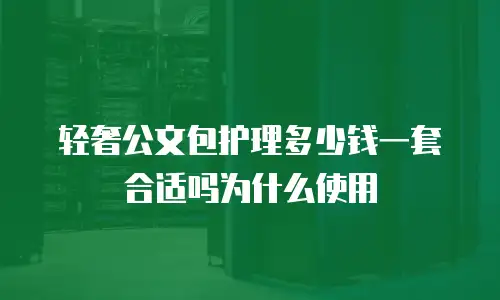 轻奢公文包护理多少钱一套合适吗为什么使用