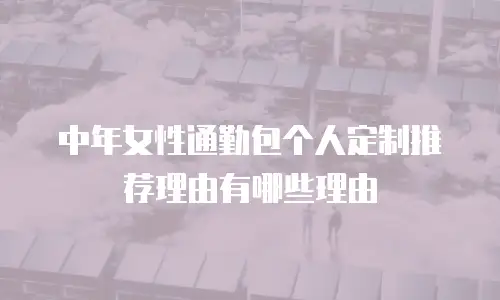 中年女性通勤包个人定制推荐理由有哪些理由