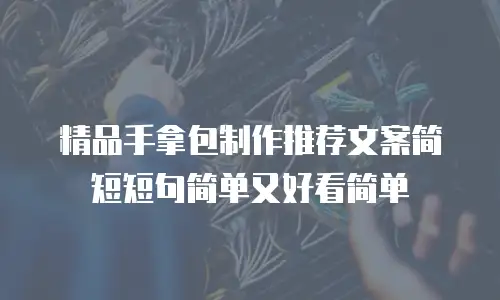 精品手拿包制作推荐文案简短短句简单又好看简单