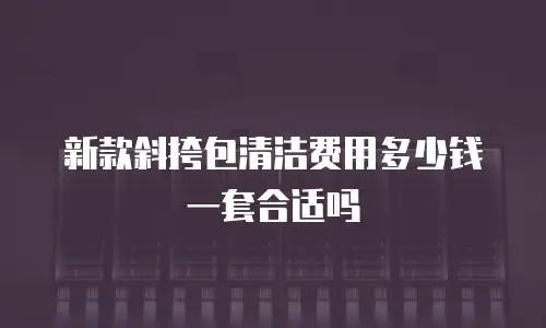 新款斜挎包清洁费用多少钱一套合适吗