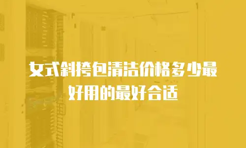 女式斜挎包清洁价格多少最好用的最好合适